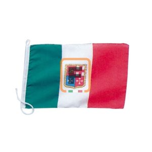 Bandiera con stemma Marina Mercantile Italiana 20 x 30