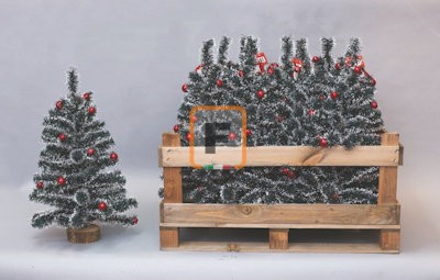 Alberello di Natale classico cm. 60, rami effetto neve