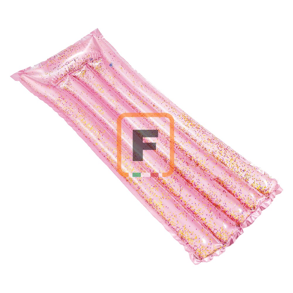 Materassino Gonfiabile Glitterato 'Pink' Cm 170 X 53 X 15